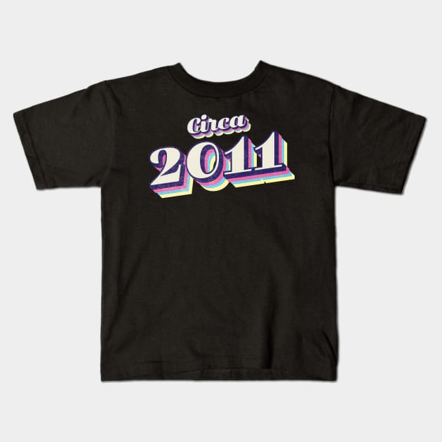 2011 Birthday Kids T-Shirt by Vin Zzep